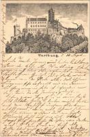 1885 (Vorläufer!) Wartburg (Eisenach), Schloss / castle (fa)
