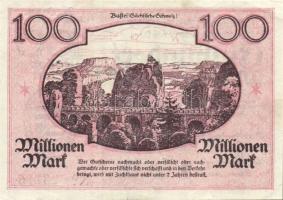 Német Birodalom/Weimari Köztársaság/ Pirna/Bezirkverband der Amtshauptmannschaft 1923.10.1. 100.000....