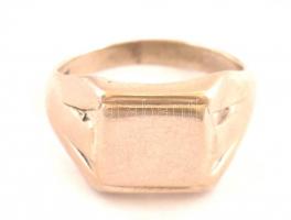 Ezüst(Ag) férfi pecsétgyűrű, jelzett, méret: 64, nettó: 8,89 g