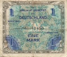 Német 3. Birodalom/nemzetközi megszállás alatt/szovjet nyomat 1944. 1M "-"-al a számok előtt T:III