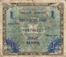 Német 3. Birodalom/nemzetközi megszállás alatt/szovjet nyomat 1944. 1M "-"-al a számok előtt T:III-