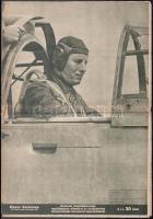 1942 Képes Vasárnap. 1942. nov. 24., 48 sz. A címlapon Rommel vezértábornagy fotójával. Nagyon gazdag fekete-fehér fotóanyaggal illusztrált, a címlapon szakadással, hajtott, 753-768 p.