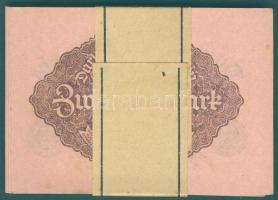 Német Birodalom/Weimari Köztársaság 1922. 2M(50x) eredeti bankjegyszalaggal T:I