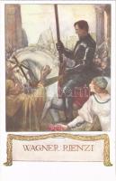1920 Wagner Rienzi art postcard. B.K.W.I. 438-5. artist signed