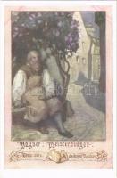 1920 Wagner Meistersinger art postcard. B.K.W.I. 438-3. artist signed