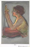 1920 Idols. Lady art postcard. Reinthal & Newman No. 509. s: Lou Mayer