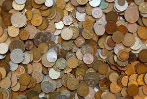 10,8kg vegyes fémpénz, csak külföldi, volt szocialista táborból!