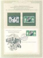 Monaco 1981. "Rainer herceg és Grace hercegnő 25. házassági évfordulója" alkalmából a Postamesterek gondozásában kiadott bélyegformájú Ag emlékplakett + bélyeg + elsőnapi boríték ajándék emléklapon