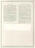 Ausztrália 1981. "Ausztrália Nap" alkalmából a Postamesterek gondozásában kiadott bélyegfo...