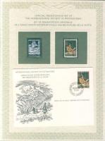 Svájc 1981. "Albert Anker születésének 150. évfordulója" alkalmából a Postamesterek gondozásában kiadott bélyegformájú Ag emlékplakett + bélyeg + elsőnapi boríték ajándék emléklapon
