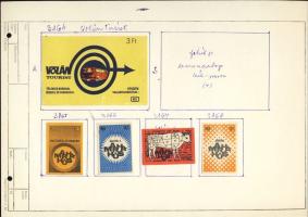 471 darabos szépen feldolgozott magyar gyufacímke-gyűjtemény mappában