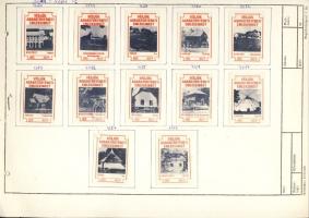 471 darabos szépen feldolgozott magyar gyufacímke-gyűjtemény mappában