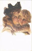Geschwister / Frere et soeur / Lady art postcard. Apollon Sophia 21. s: Boileau