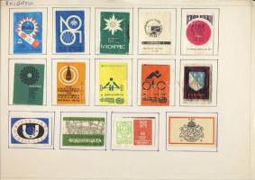 655 darabos szépen feldolgozott norvég, lengyel török, bolgár, NSZK gyufacímke-gyűjtemény mappában