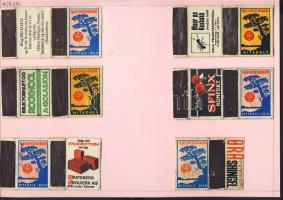 655 darabos szépen feldolgozott norvég, lengyel török, bolgár, NSZK gyufacímke-gyűjtemény mappában