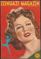 1941 Színházi Magazin. 1941. 28. sz. A címlapon Miss Micky a Fényes Cirkusz cirkuszkirálynőjével, kopott borítóval.