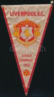 1963 Liverpool Football Club League Champion 1963 zászló, 27x15 cm