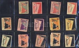 435 darabos magyar gyufacímke-gyűjtemény mappában