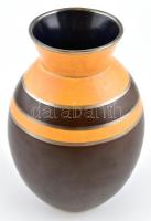Boch Fréres belga art deco mázas kerámia váza. Jelzett, hibátlan / Glazed art deco ceramic vase. marked. m: 24 cm