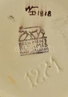 Boch Fréres belga art deco mázas kerámia váza. Jelzett, hibátlan / Glazed art deco ceramic vase. mar...