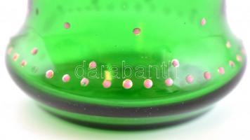 XIX. sz.: Gröditzburg (Grodziec) emlékpohár. Hutaüveg,  kézzel festett, kis kopásokkal / Commemorati...