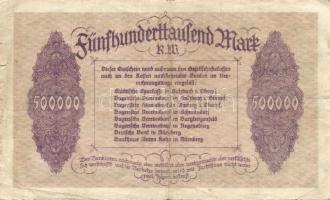 Német Birodalom/Weimari Köztársaság/ Rosenberg i. Oberpfalz/Eisenwerk-Gesellschaft 1923.7.28. 500.00...