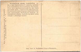 Warszawa, Warschau, Warsaw; Polskie Tow. Krajoznawcze, Podwórko domu fukierów / Old Town, backyard o...