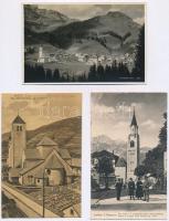 7 db RÉGI dél-tiroli és olasz városképes lap / 7 pre-1945 South Tyrolean (Südtirol) and Italian town...