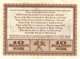 Német Birodalom/Weimari Köztársaság/Rosenberg i. Oberpfalz/Eisenwerk-Gesellschaft 1923.9.10. 10.000....