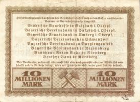 Német Birodalom/Weimari Köztársaság/ Rosenberg i. Oberpfalz/Eisenwerk-Gesellschaft 1923.9.10. 10.000...