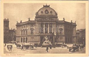 Wien, Vienna, Bécs VII. Deutsches Volkstheater / theatre. Deutsche Schulverein Karte Nr. 256. (EK)