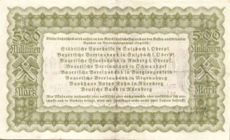 Német Birodalom/Weimari Köztársaság/Rosenberg i. Oberpfalz/Eisenwerk-Gesellschaft 1923.10.20. 500.00...