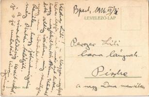 Én is veletek vagyok! Dreher Mauls csokoládégyár reklámlapja, cserkészfiú, Korvin Testvérek kiadása ...