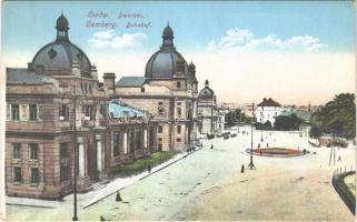 Lviv, Lwów, Lemberg; Dworzec / Bahnhof / railway station, tram
