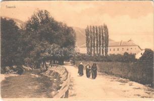 1915 Travnik, street view, riverside, road, Bosnian folklore. F. Lipski + K.u.K. bos.-herc. Reserveregiment No. 3/II. Chefarzt (EK)