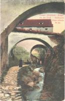 1915 Brassó, Kronstadt, Brasov; An der Graft / Árokmente / Dupa zidurile de jos / ditch of Scheiu river (fl)