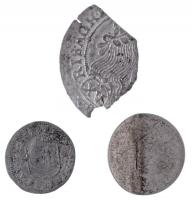 3db-os kis ezüstpénz tétel, közte Német Államok / Württemberg 1691. 1kr Ag "Frigyes Károly" T:2--4 3pcs of small silver coins, with German States / Württembert 1691. 1 Kreuzer Ag "Friedrich Karl" C:VF--G