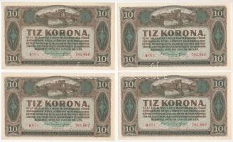 1920. 10K (4x, sorszámkövető) T:I- Adamo K14