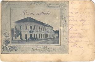 1900 Szilágysomlyó, Simleu Silvaniei; Városi szálloda, Városháza / hotel, town hall (EM)