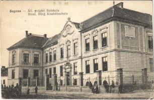 1920 Sopron, Áll. polgári fiúiskola. Piri Dániel kiadása (EK)