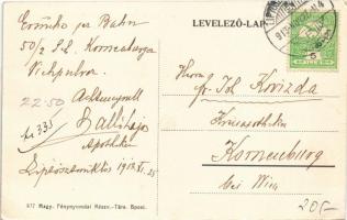 1913 Pécs, Kossuth szobor és tér, zsinagóga, piac. "Ön szép lesz, ha Földes-Margitkrémet és Mar...