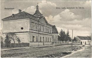 1917 Szepetnek, Római katolikus templom és iskola (EK)