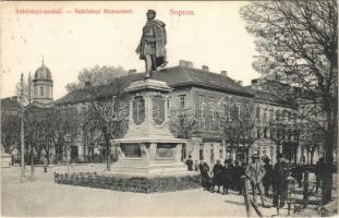 Sopron, Széchenyi szobor, zsinagóga (EK)