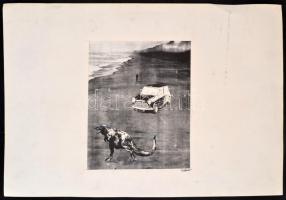 Lakner jelzéssel: Kollázs 26x23 cm