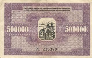 Német Birodalom/Weimari Köztársaság/Werdau/Stadt u. Amtshauptmannschaft 1923.8.7. 500.000M vízjel va...