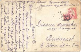 1917 Temesvár, Timisoara; munkások csoportképe az Első Dél-Magyarországi Kalapgyár Részvénytársaság ...