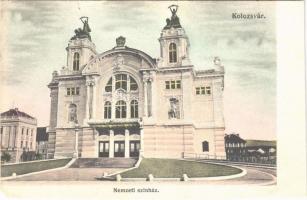 1909 Kolozsvár, Cluj; Nemzeti Színház. Schuster Emil kiadása / National Theatre (vágott / cut)