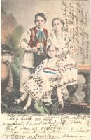 1903 Mali Muzeki / Croatian folklore, traditional costumes. C.W.W. IX. R. Mosinger 907.