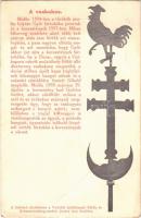 Győr, A vaskakas. Midőn 1594-ben a törökök árulás folytán Győr birtokába jutottak és a keresztények 1597-ben Miska főherceg vezérlete alatt több heti ostrom után sem bírták azt visszafoglalni, a pasa nagyon elbízta magát és azt mondotta, hogy Győr akkor jut újra a keresztények birtokába, ha a Duna-, vagyis Vízi-kapura rakott mulatóhely fölött álló dísztorony vaskakasa megszólal... A befolyó jövedelem a Győrött felállítandó Pálffy és Schwarzenberg-szobor javára lesz fordítva (EB)