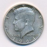 Amerikai Egyesült Államok 1964. 1/2$ Ag Kennedy T:1- USA 1964. 1/2 Dollar Ag Kennedy C:XF Krause KM#202